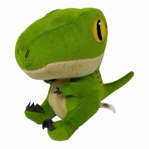 2022 Jurassic Park World Velociraptor Green Dinosaur Plush 6" Lovey Dominion Toy